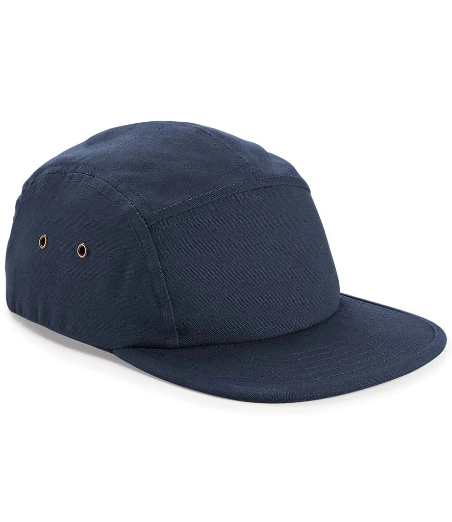 Beechfield Canvas 5 Panel Cap — Navy