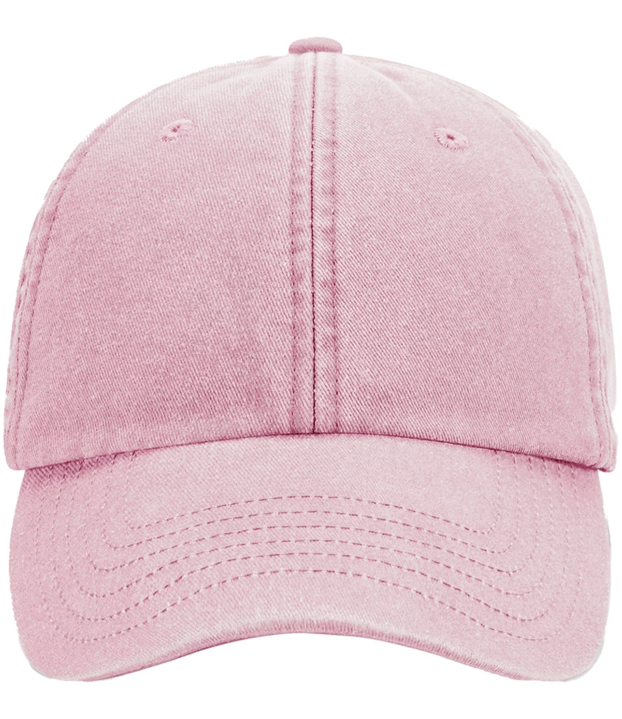 Beechfield Junior Low Profile Vintage Cap — Vintage Dusky Pink