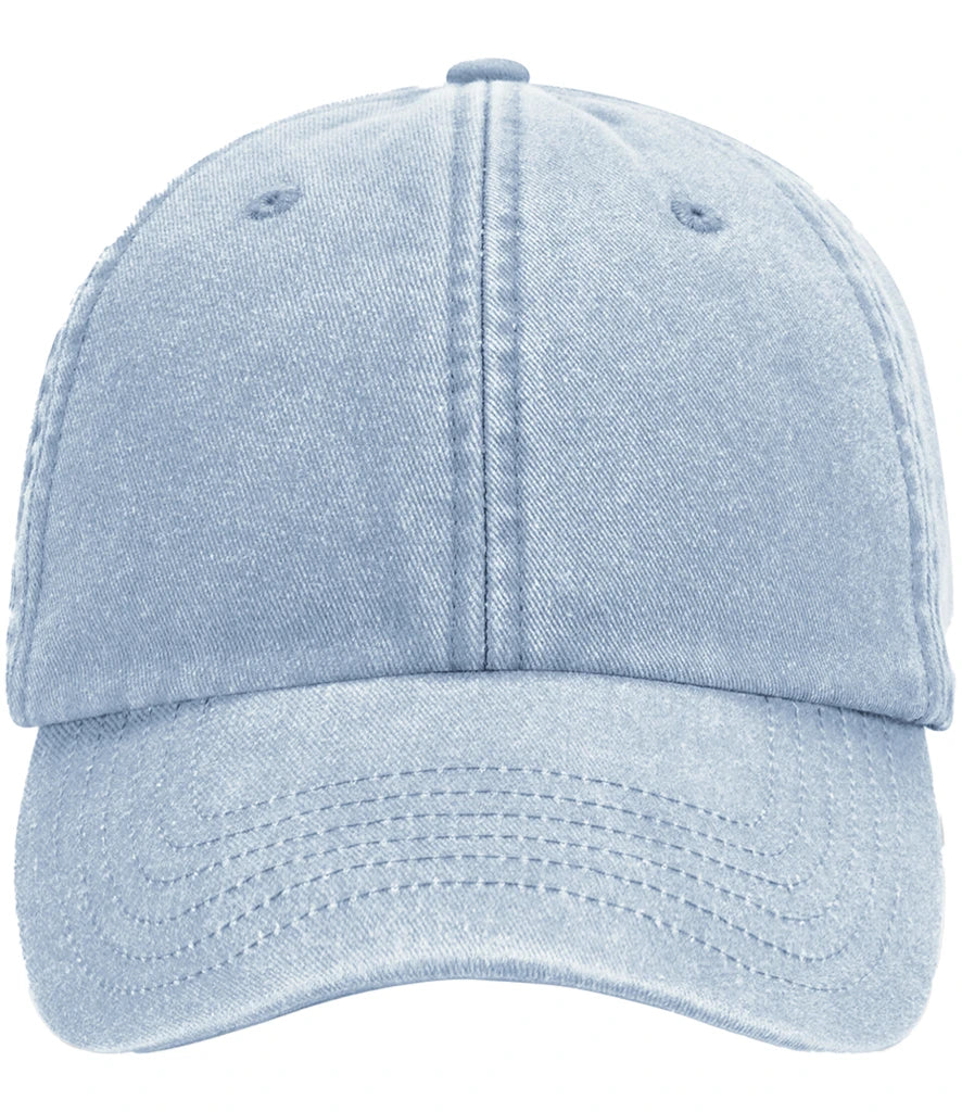 Beechfield Junior Low Profile Vintage Cap — Vintage Light Blue