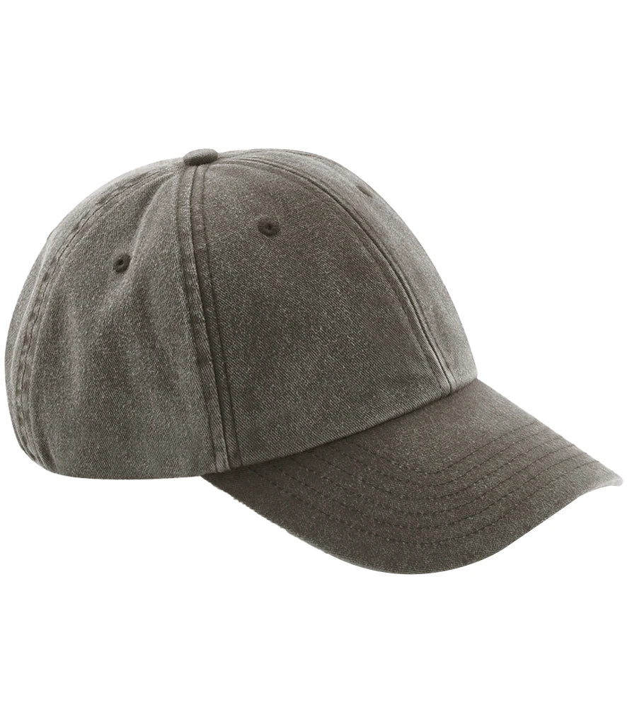Beechfield Low Profile Vintage Cap — Vintage Brown
