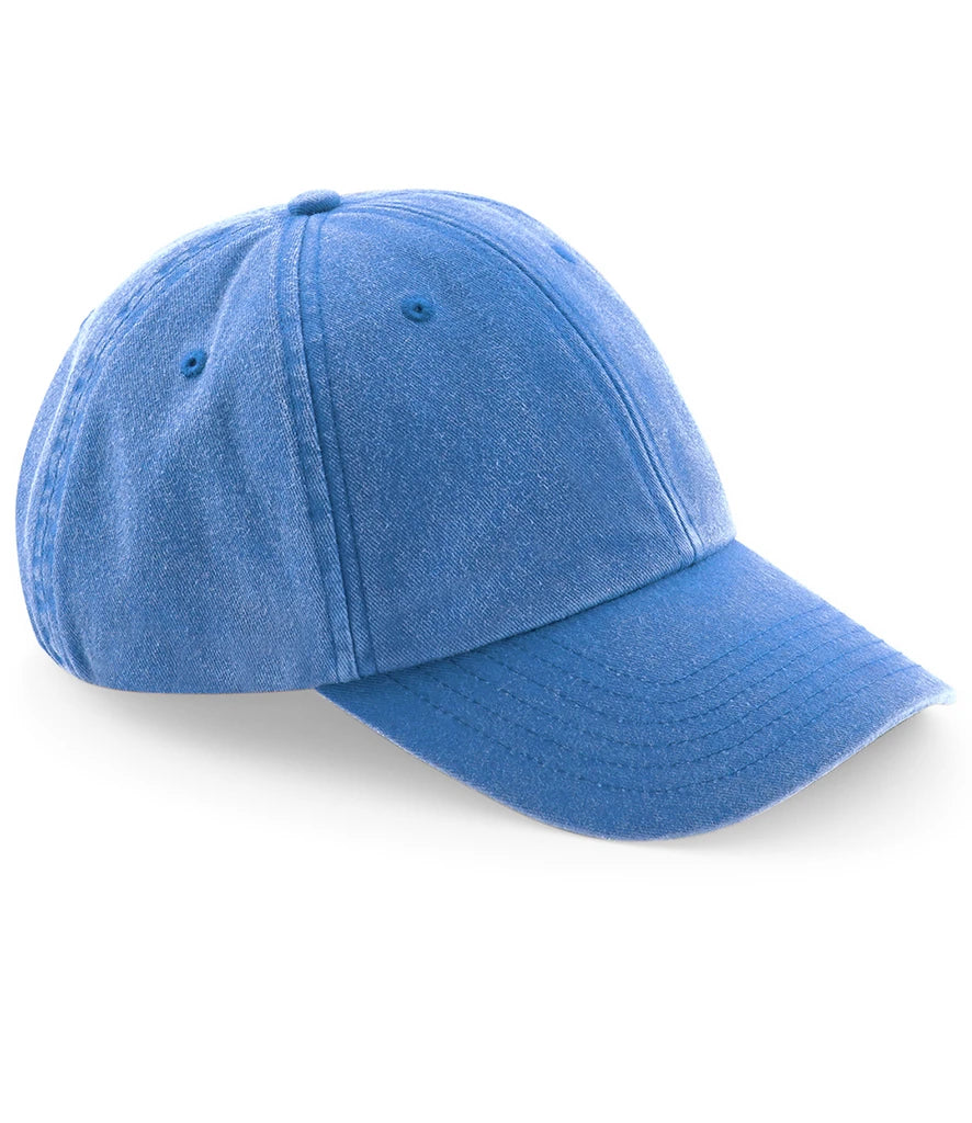 Beechfield Low Profile Vintage Cap — Vintage Cornflower
