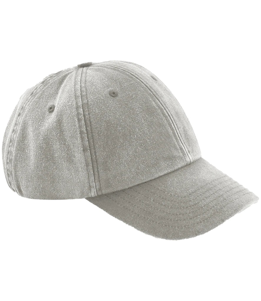 Beechfield Low Profile Vintage Cap — Vintage Grey