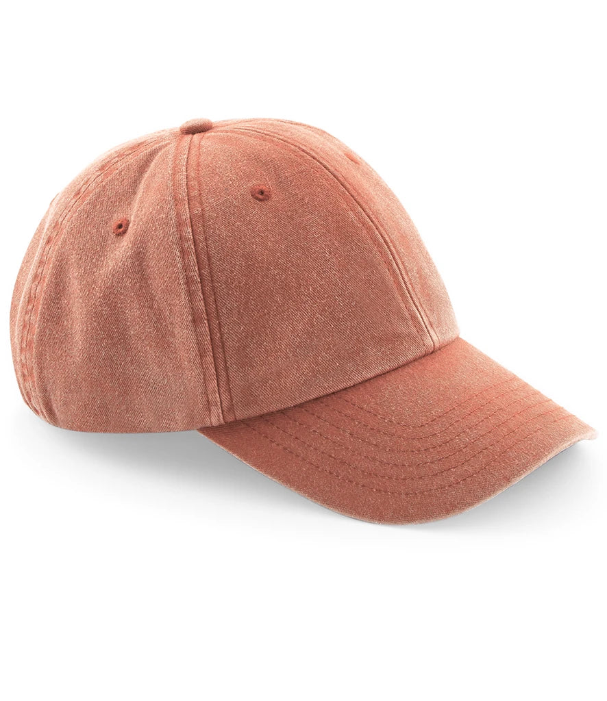 Beechfield Low Profile Vintage Cap — Vintage Orange
