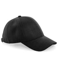 Beechfield Faux Suede 6 Panel Cap — Black