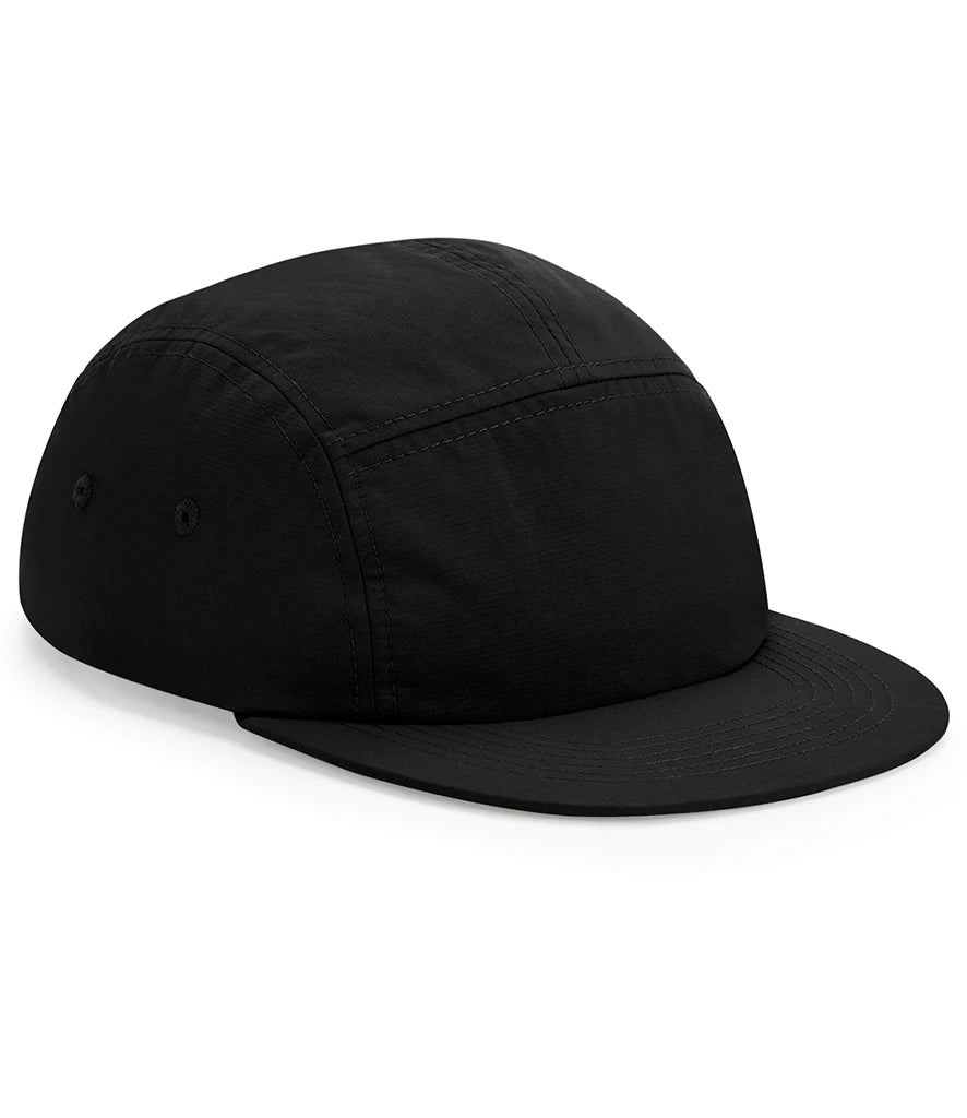 Beechfield Outdoor 5 Panel Camper Cap — Black