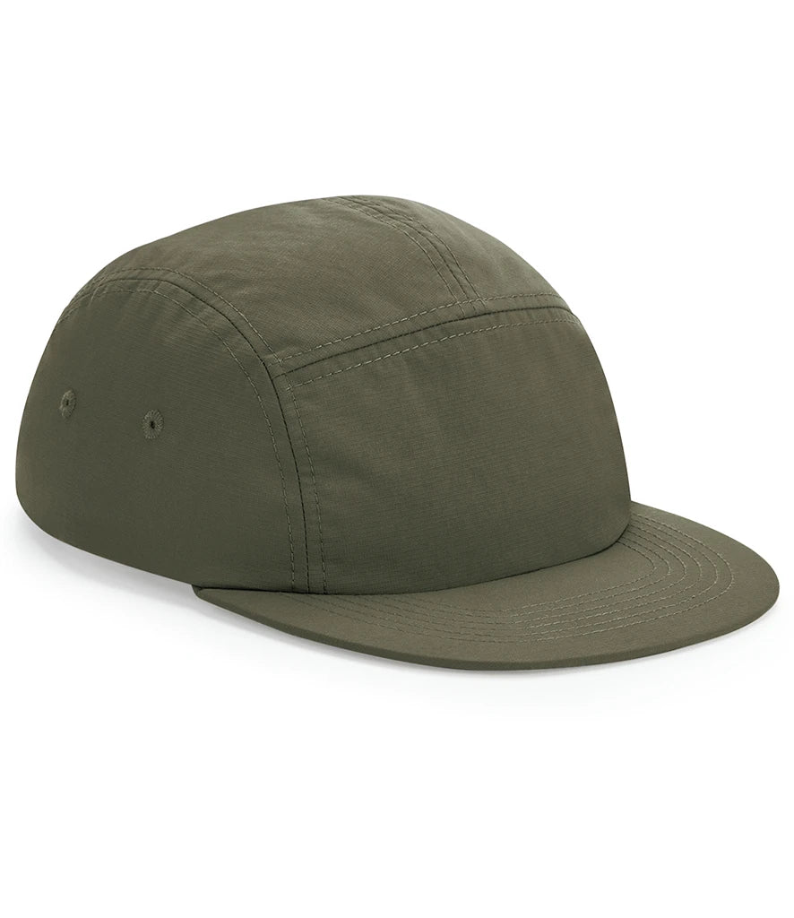 Beechfield Outdoor 5 Panel Camper Cap — Olive Green