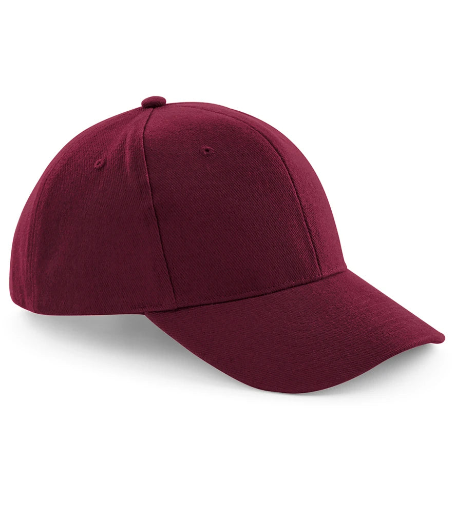 Beechfield Pro-Style Heavy Brushed Cotton Cap — Burgundy