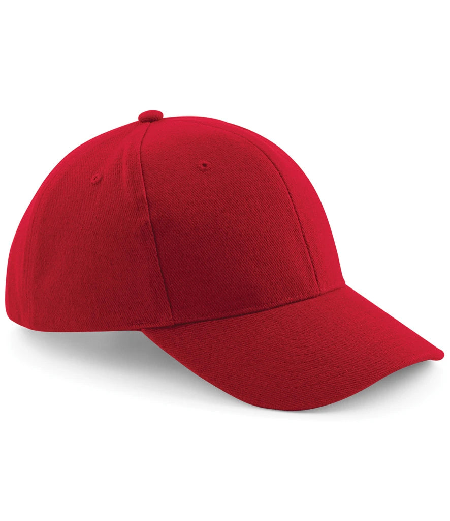 Beechfield Pro-Style Heavy Brushed Cotton Cap — Classic Red