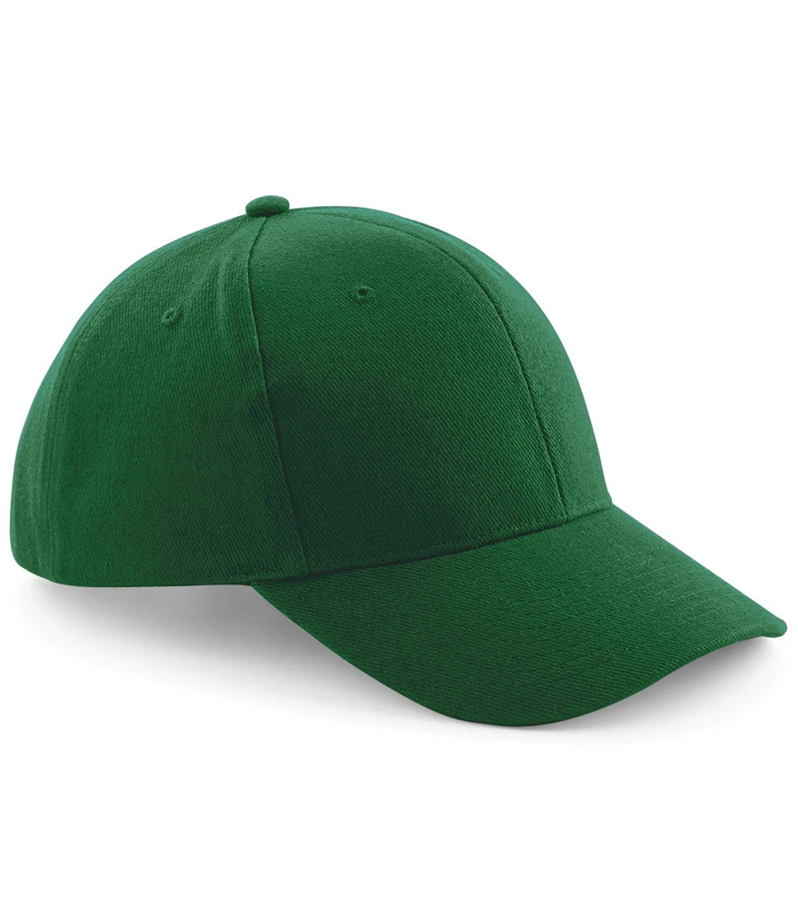 Beechfield Pro-Style Heavy Brushed Cotton Cap — Forest Green