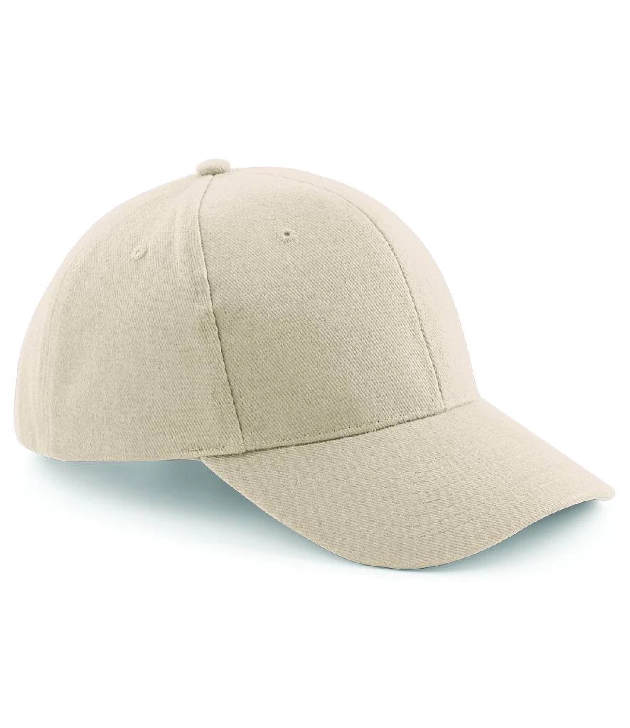 Beechfield Pro-Style Heavy Brushed Cotton Cap — Stone