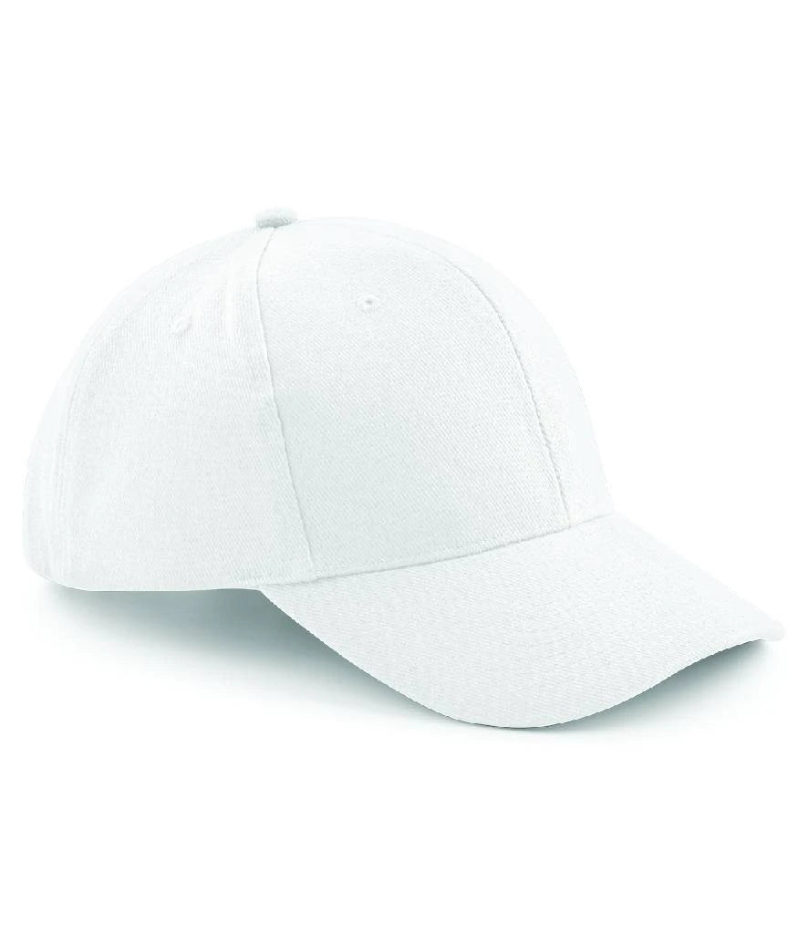 Beechfield Pro-Style Heavy Brushed Cotton Cap — White
