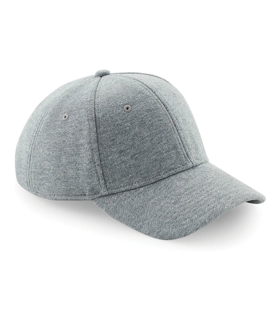 Beechfield Jersey Athleisure Baseball Cap — Heather Grey
