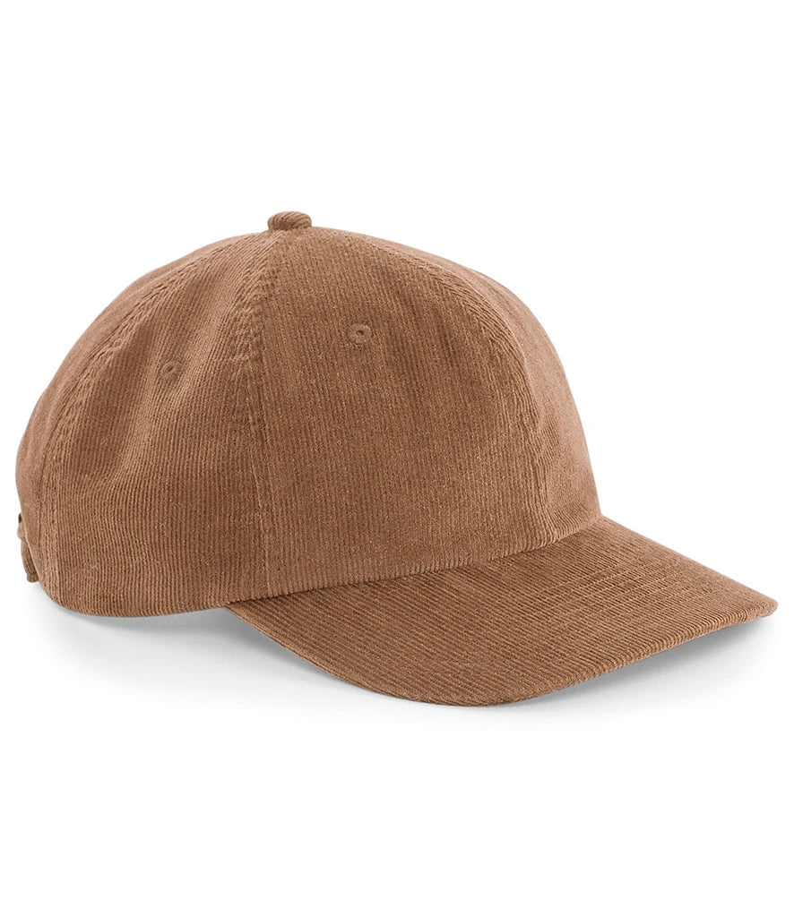 Beechfield Heritage Cord Cap — Camel