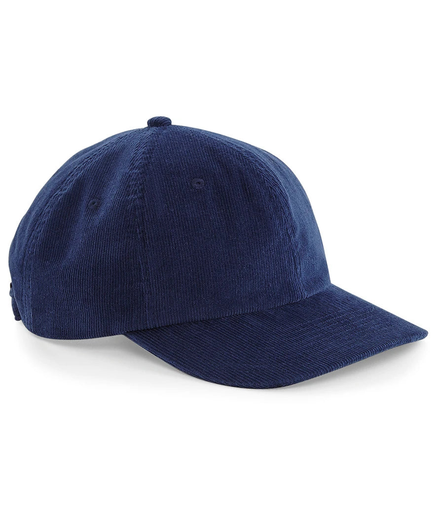 Beechfield Heritage Cord Cap — Oxford Navy