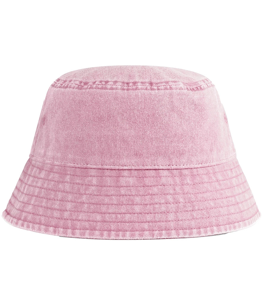 Beechfield Junior Vintage Bucket Hat — Vintage Dusky Pink