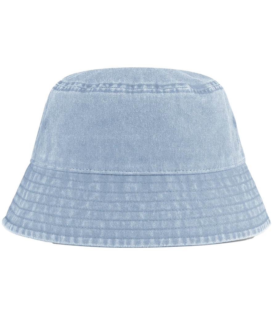 Beechfield Junior Vintage Bucket Hat — Vintage Light Blue