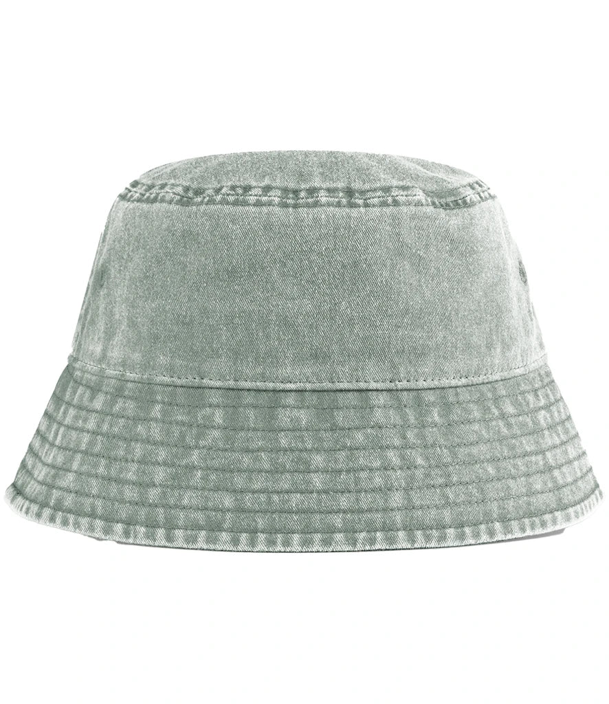 Beechfield Junior Vintage Bucket Hat — Vintage Sage Green