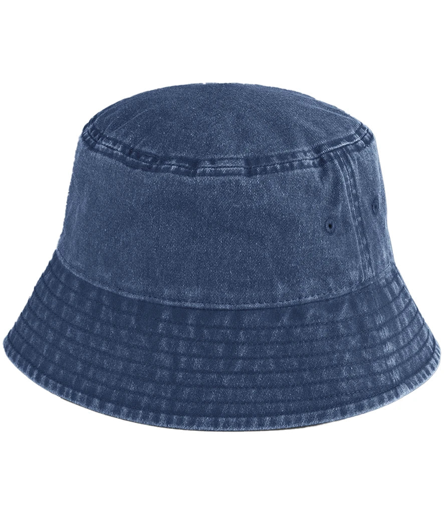 Beechfield Vintage Bucket Hat — Vintage Denim