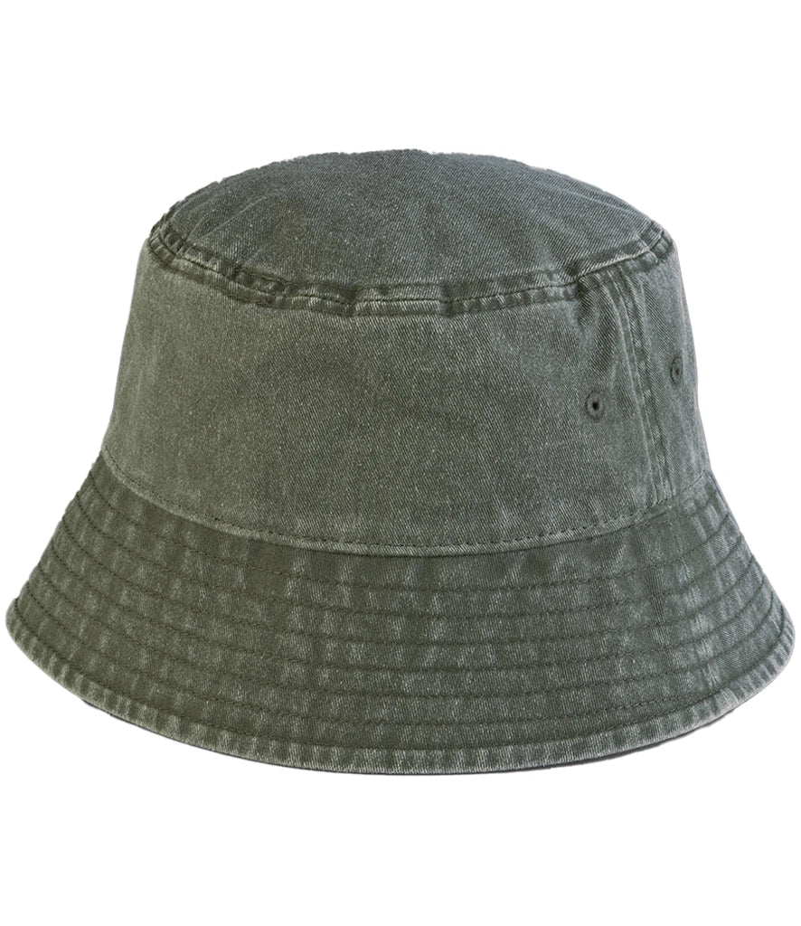 Beechfield Vintage Bucket Hat — Vintage Olive