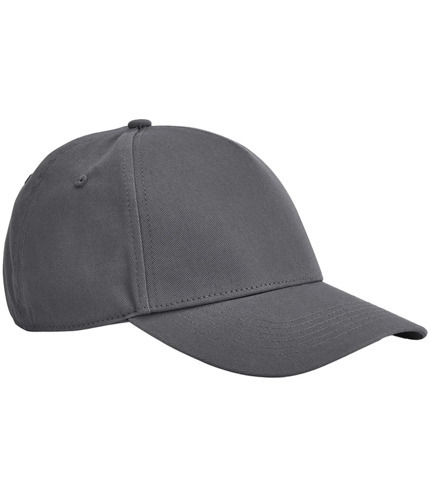 Beechfield EarthAware® Classic Organic Cotton 5 Panel Cap — Graphite Grey