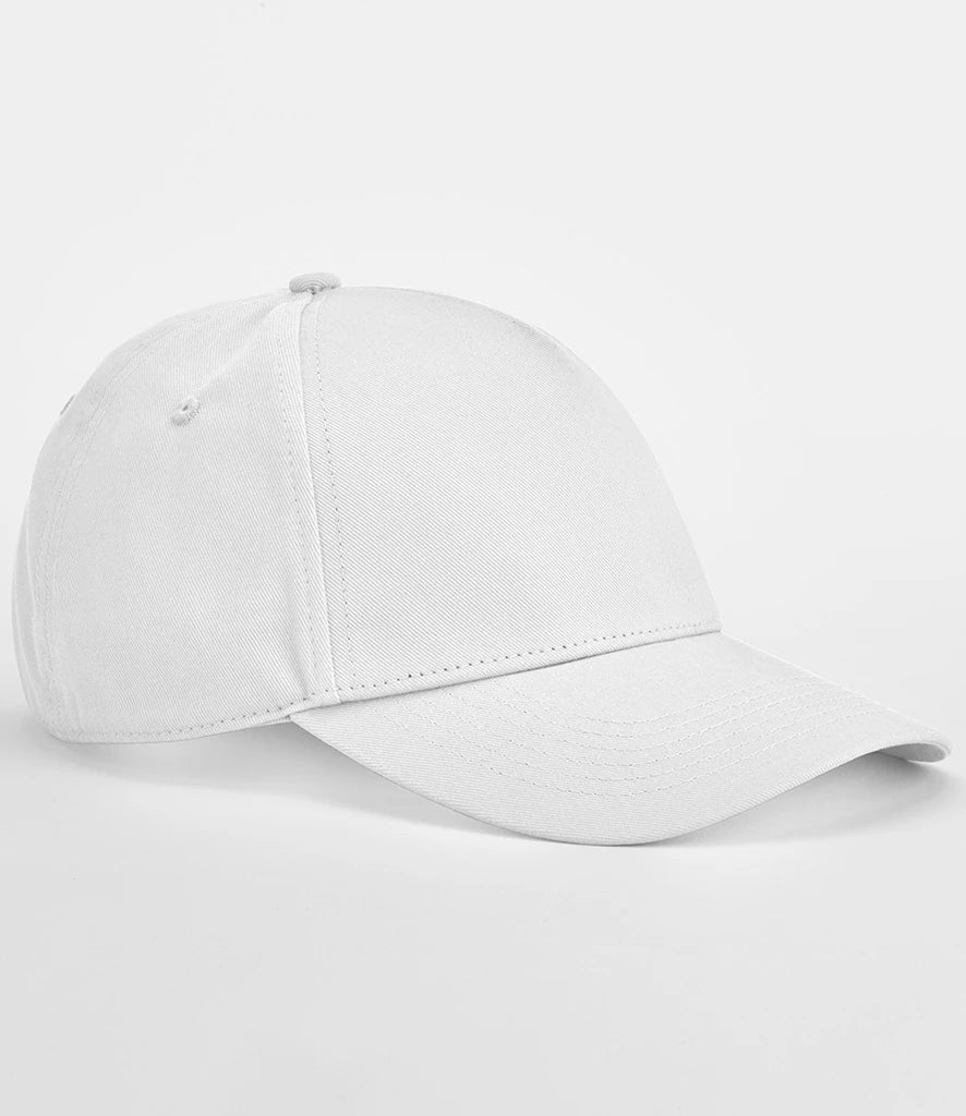 Beechfield EarthAware® Classic Organic Cotton 5 Panel Cap — White