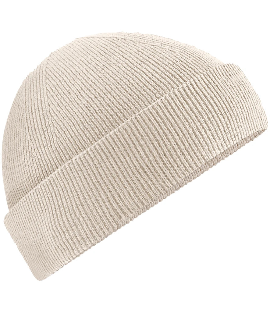 Beechfield Organic Cotton Fisherman Beanie — Almond