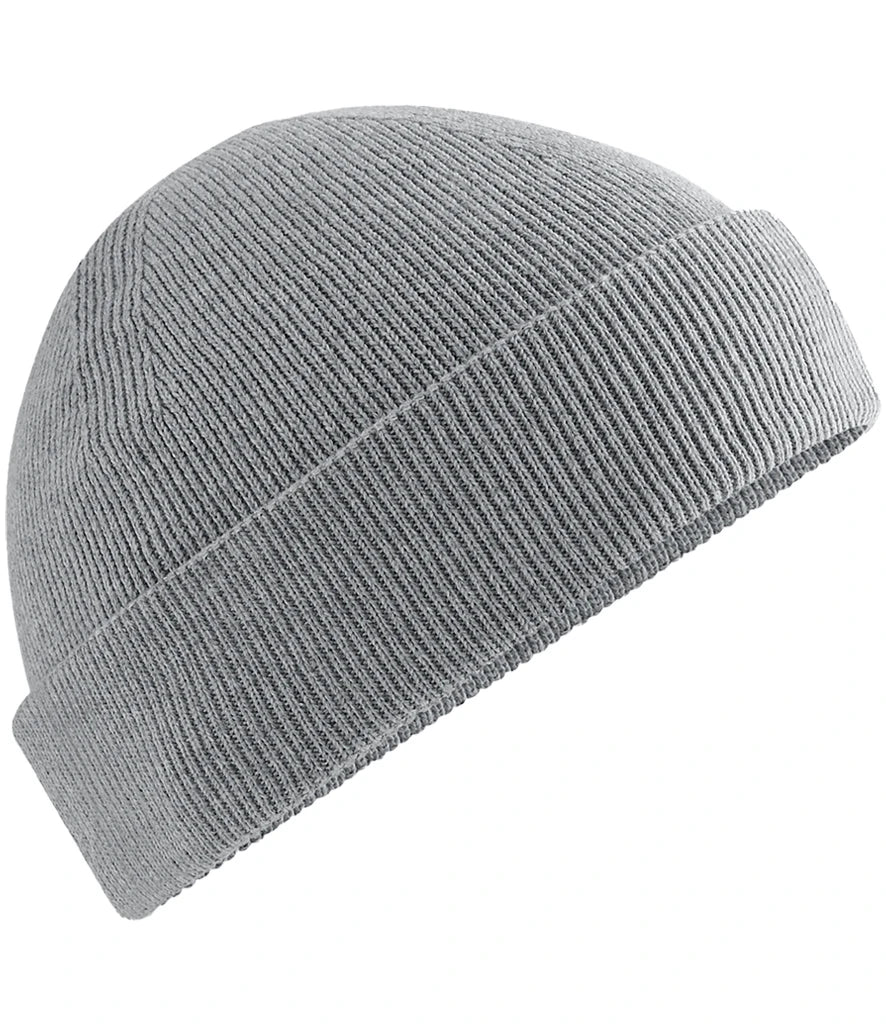 Beechfield Organic Cotton Fisherman Beanie — Ash