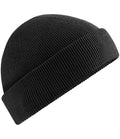 Beechfield Organic Cotton Fisherman Beanie — Black