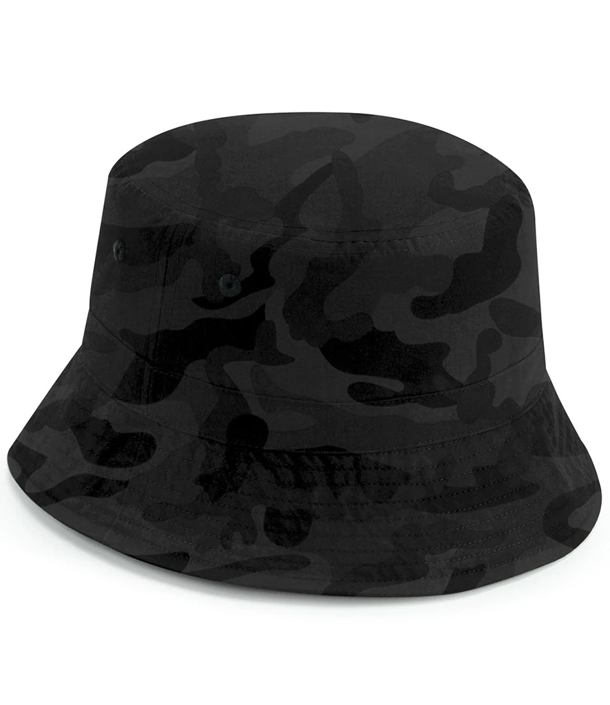 Beechfield Recycled Polyester Bucket Hat — Midnight Camo