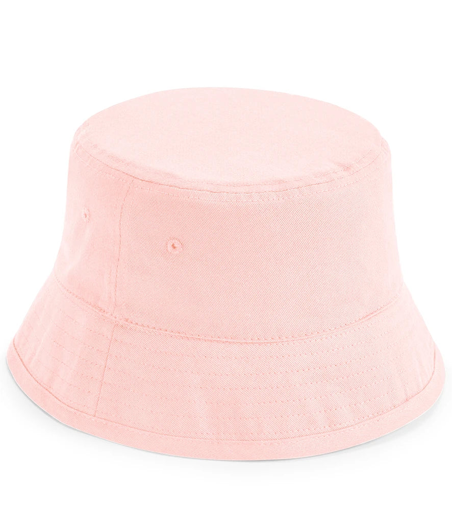 Beechfield Kids Organic Cotton Bucket Hat — Powder Pink