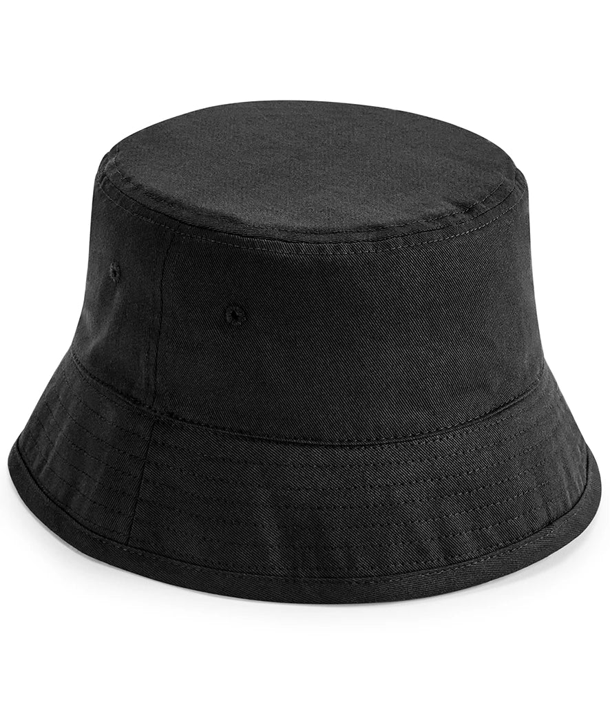 Beechfield Organic Cotton Bucket Hat — Black