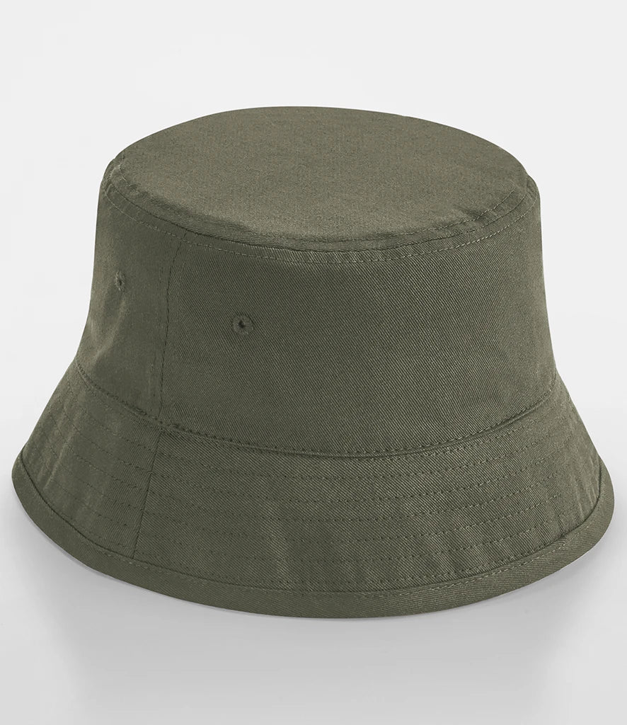 Beechfield Organic Cotton Bucket Hat — Olive Green