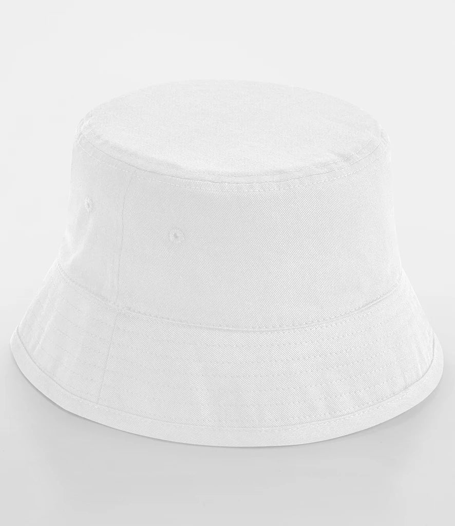 Beechfield Organic Cotton Bucket Hat — White