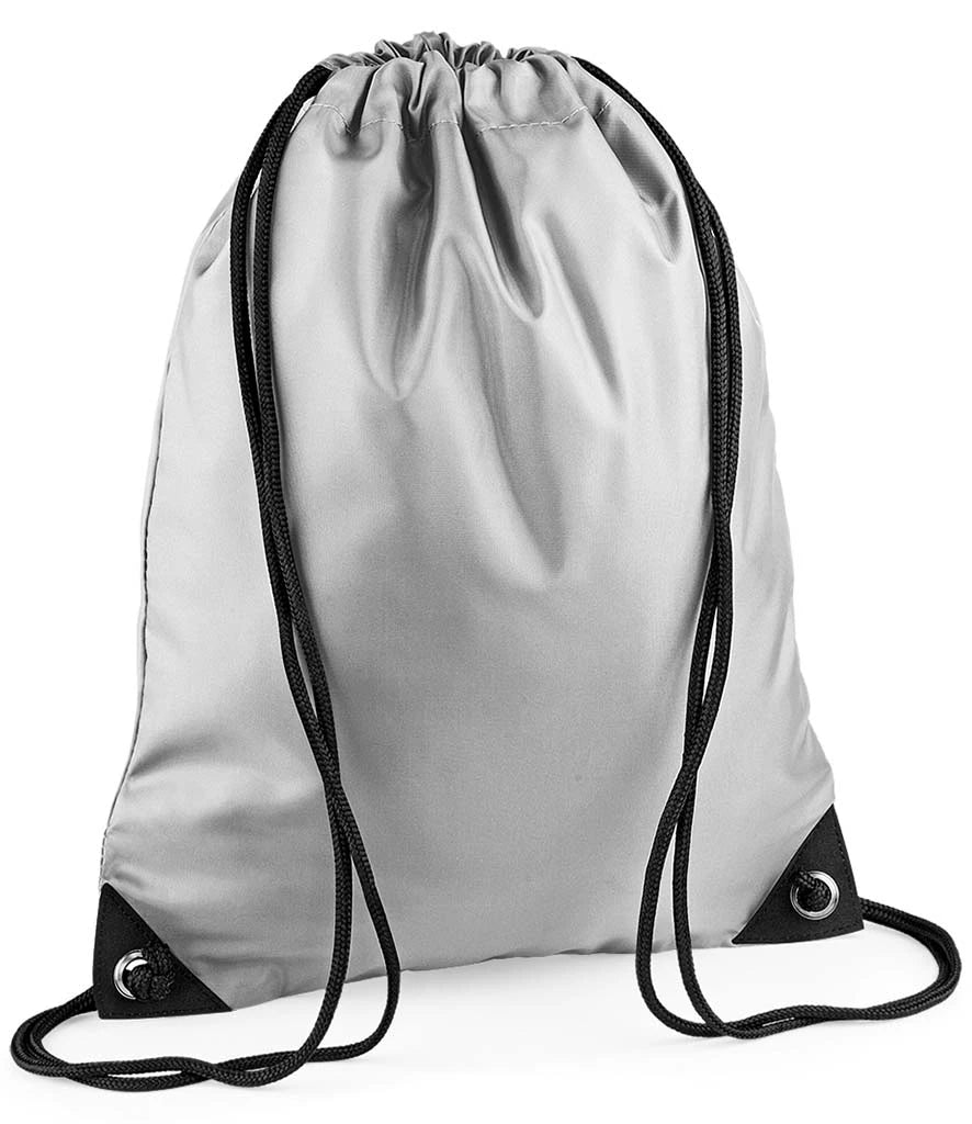 BagBase Premium Gymsac — Silver