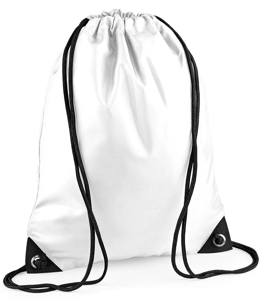BagBase Premium Gymsac — White