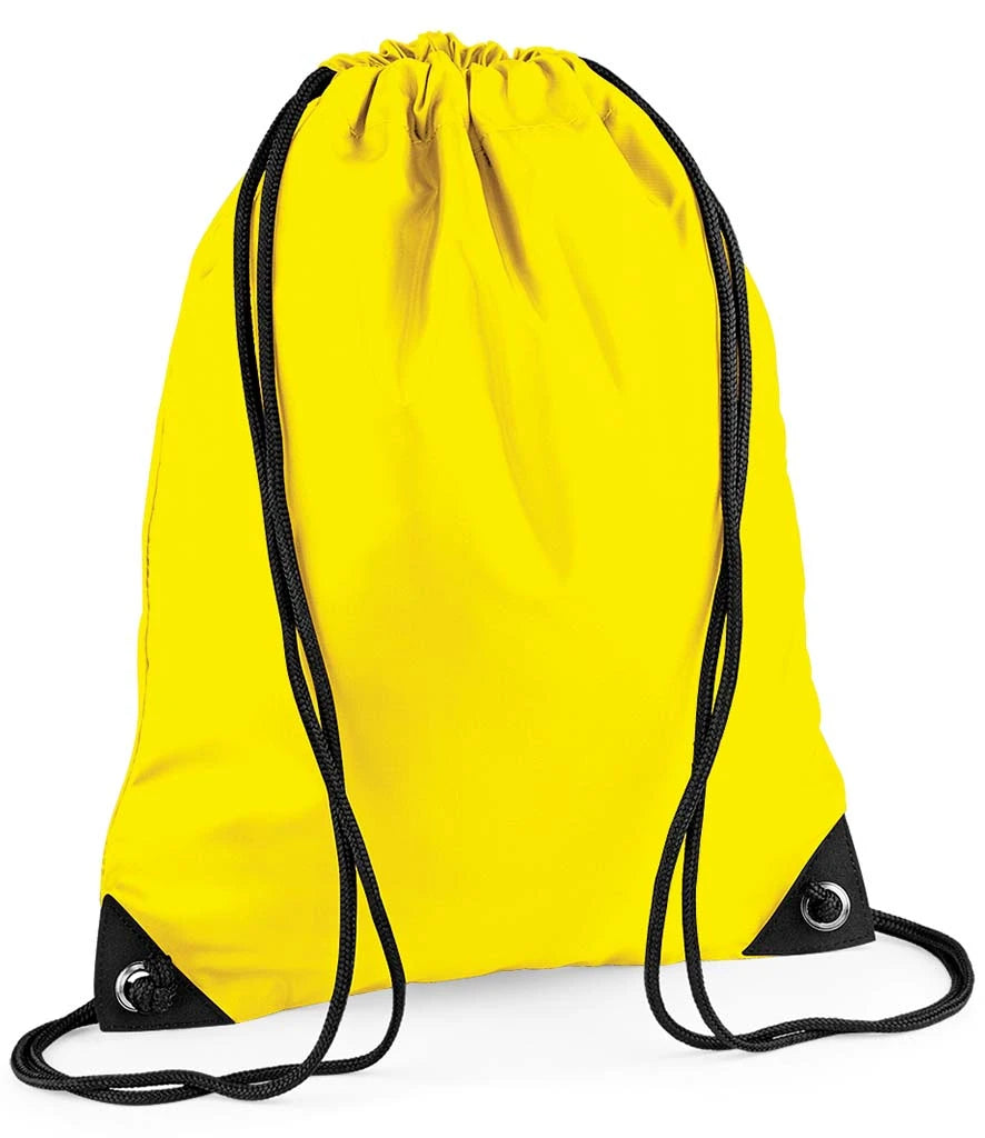 BagBase Premium Gymsac — Yellow