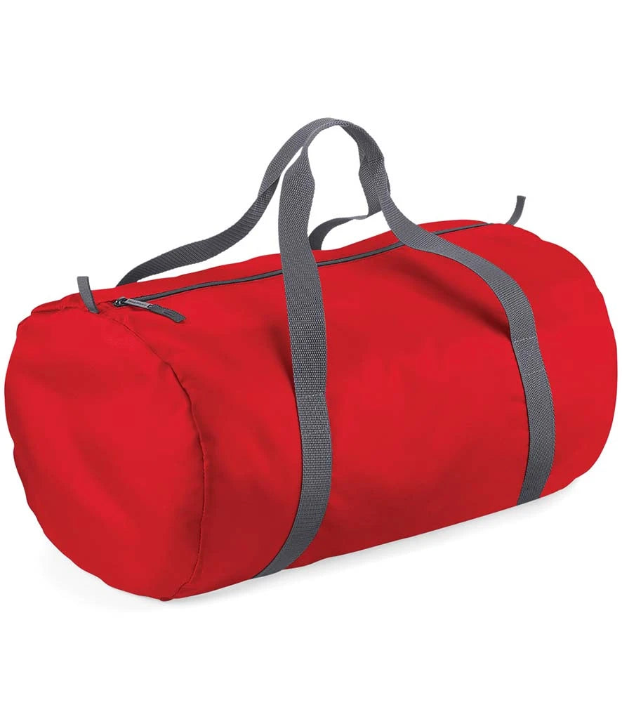 BagBase Packaway Barrel Bag — Classic Red