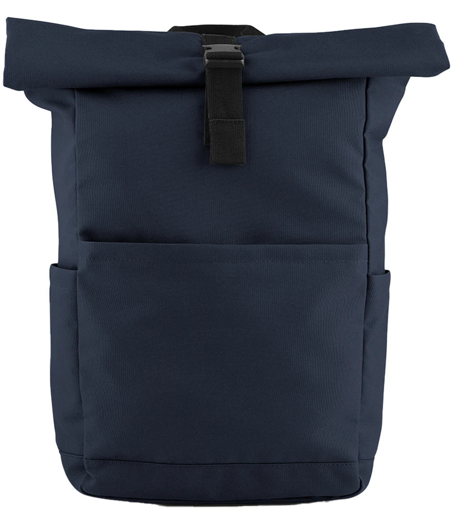 BagBase Premium Recycled Roll-Top Backpack — Navy