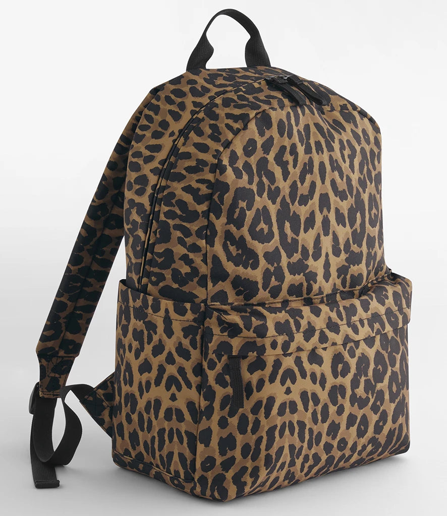 BagBase Leopard Print Backpack — Leopard Print