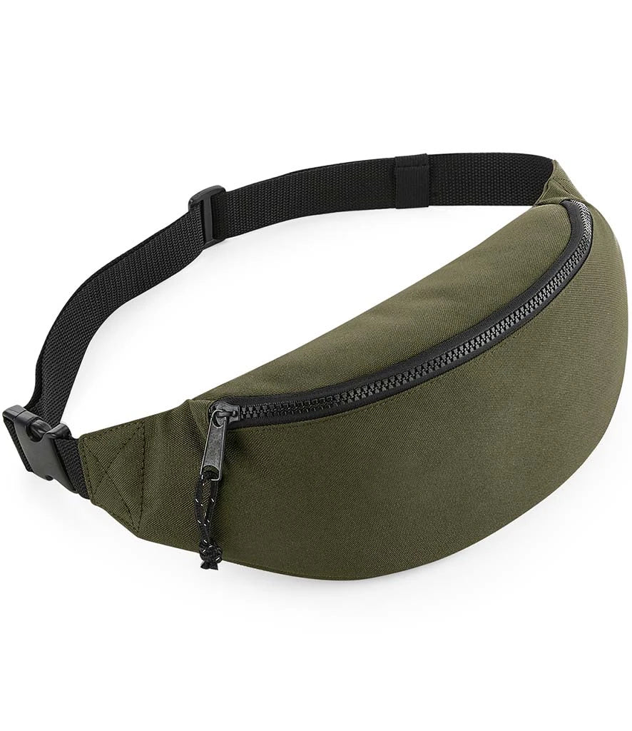 BagBase Recycled Belt Bag — Military Green