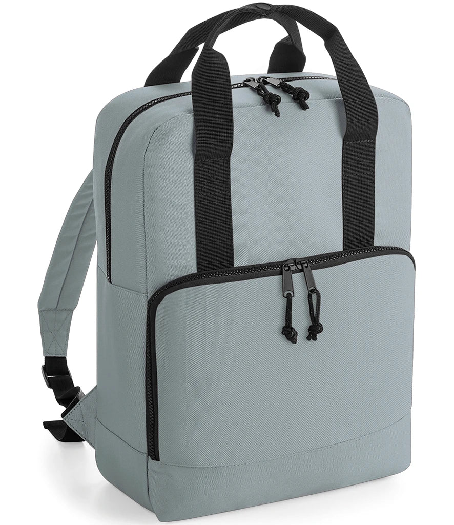 BagBase Recycled Twin Handle Cooler Backpack — Pure Grey