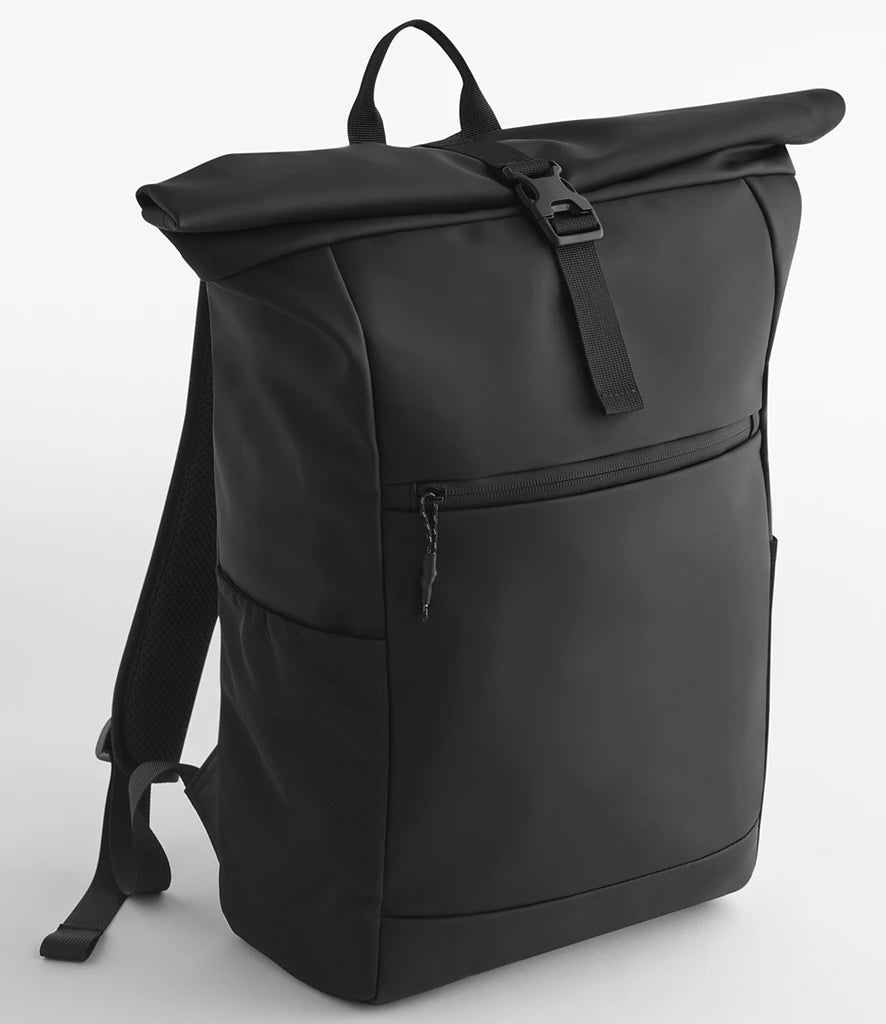 BagBase Athlux Roll-Top Backpack — Black