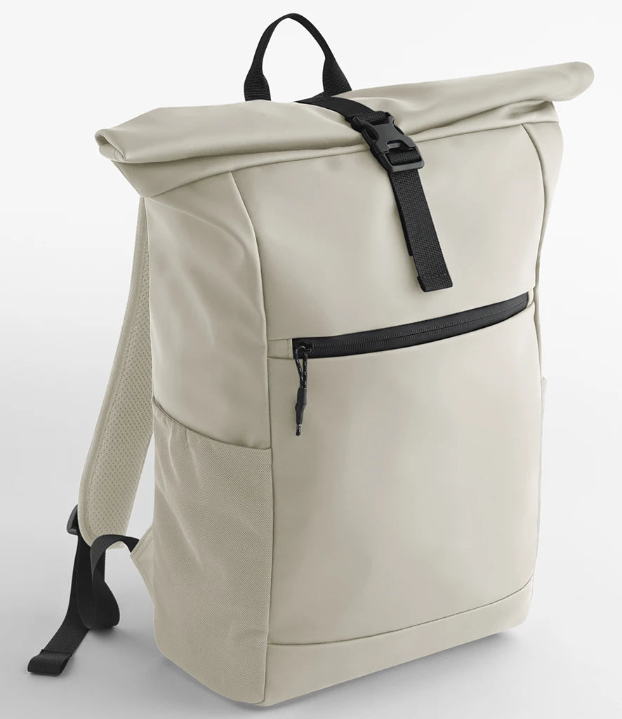 BagBase Athlux Roll-Top Backpack — Natural Stone