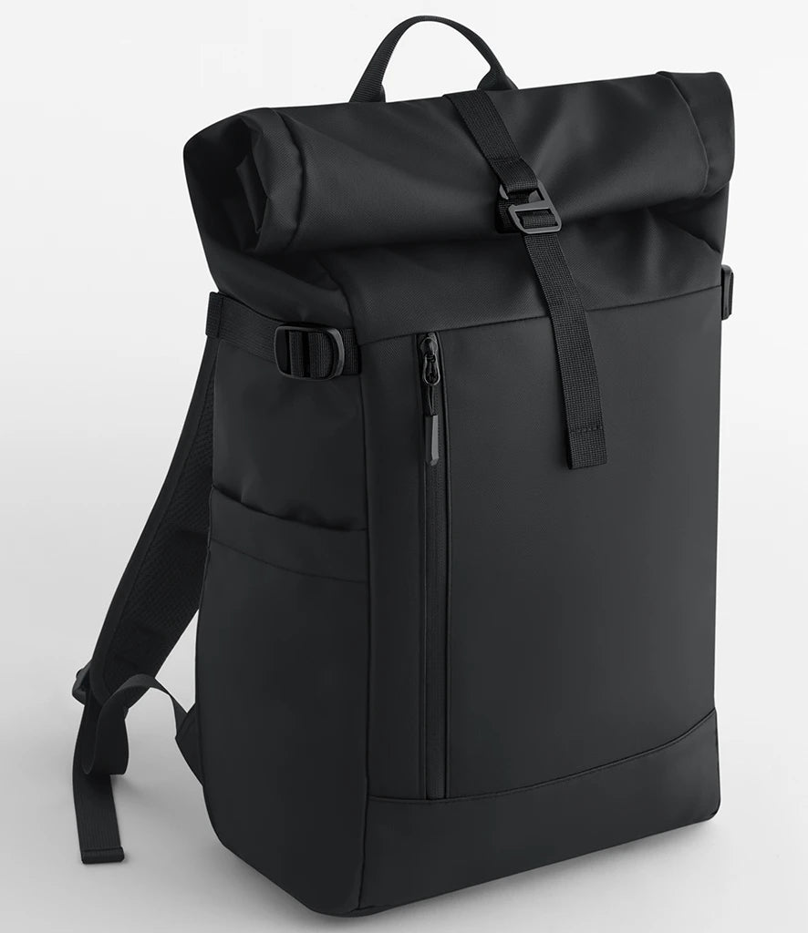 BagBase Everyday Carry 25 Litre Roll-Top Backpack — Black