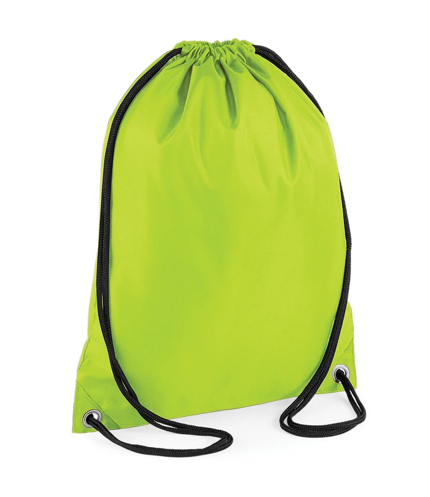 BagBase Budget Gymsac — Lime Green