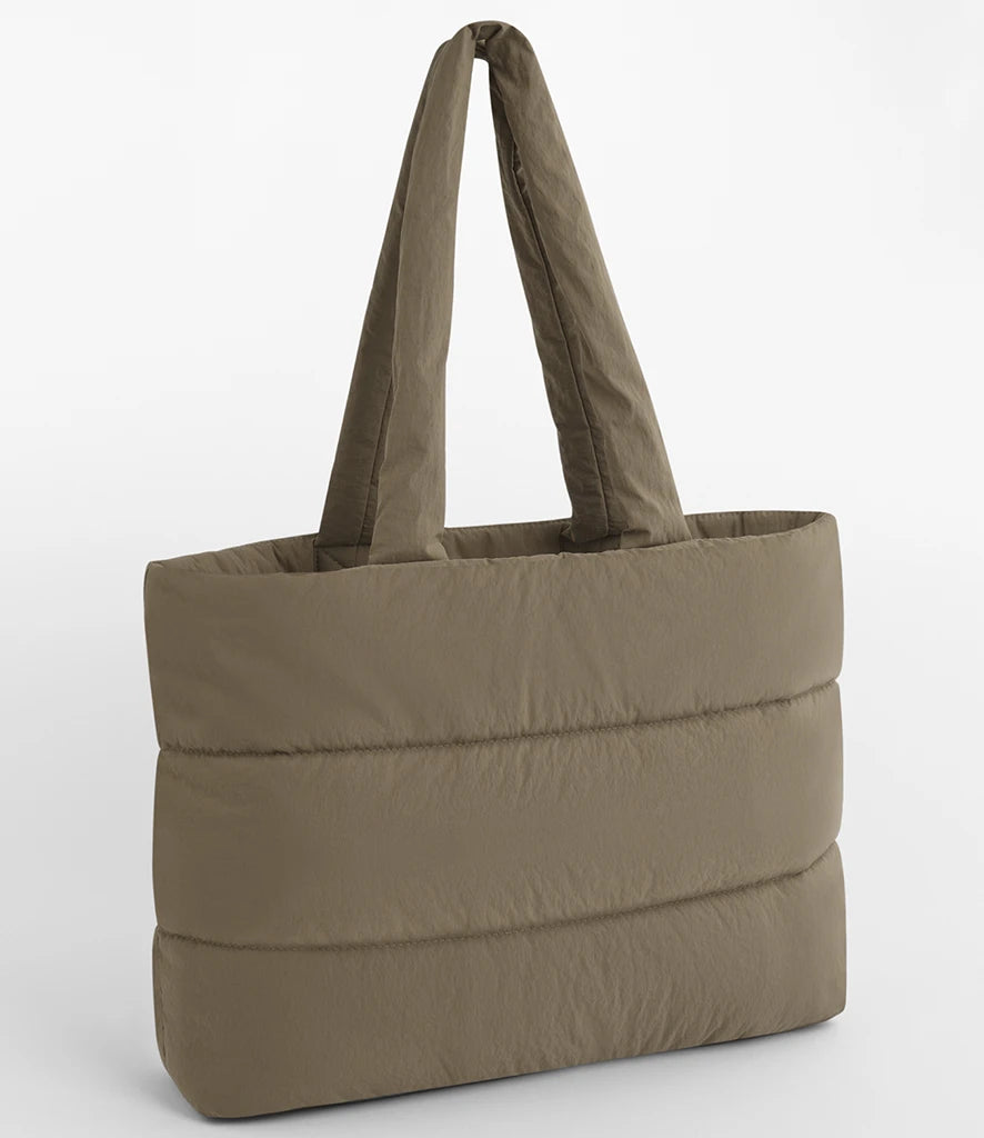 BagBase Quilted Tote Bag — Earthy Green