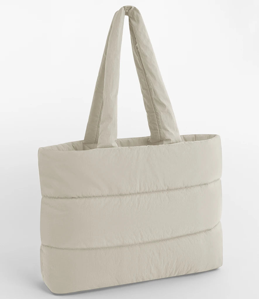 BagBase Quilted Tote Bag — Natural Stone