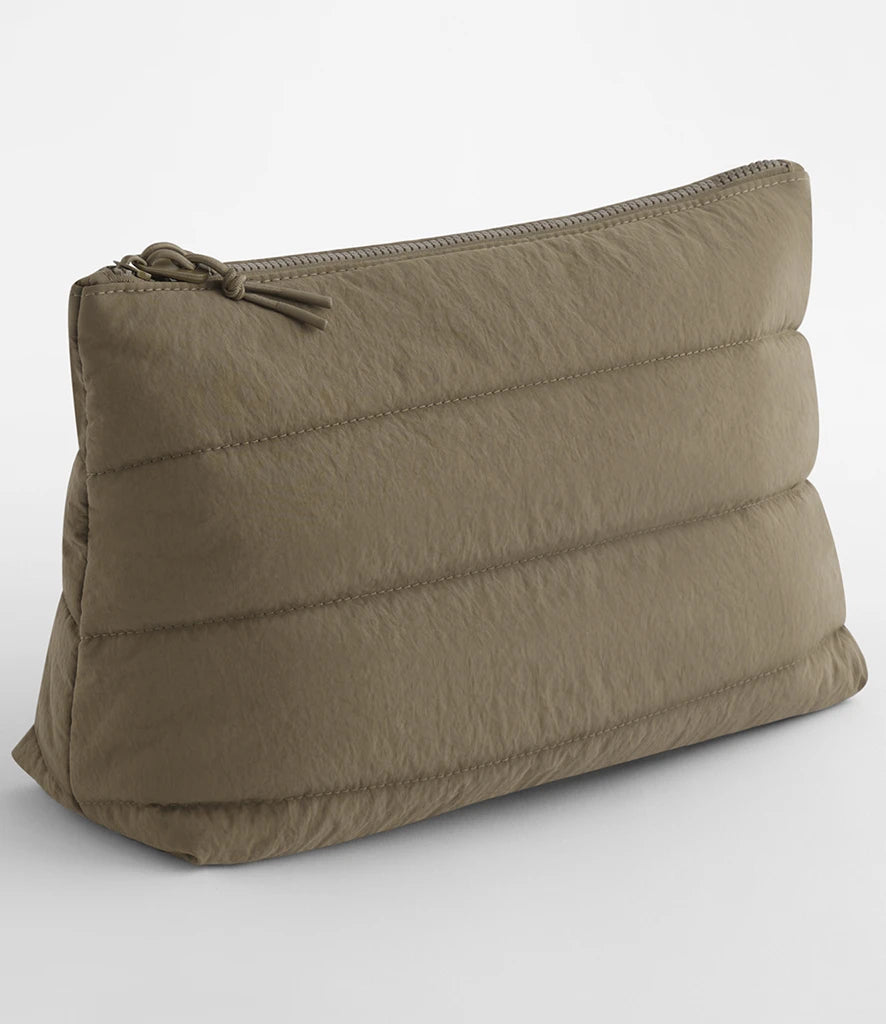 BagBase Quilted Accessory Case — Earthy Green