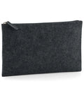BagBase Felt Accessory Pouch — Charcoal Melange