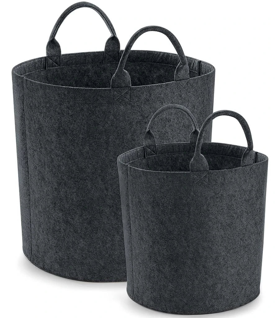 BagBase Felt Trug — Charcoal Melange